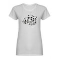 thumbnail image 1 of Black And White Pandas Shaped T-Shirt Women -Image by Shutterstock, Female x-Large, 1 of 2