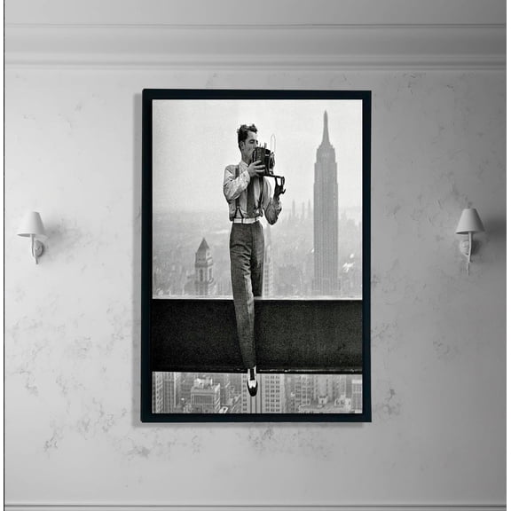 Black And White Photographer Wall Art, Vintage Nyc Poster, Urban Architecture Poster For Modern Home Or Office Decor Home Decor, 8x12 UNFRAMED