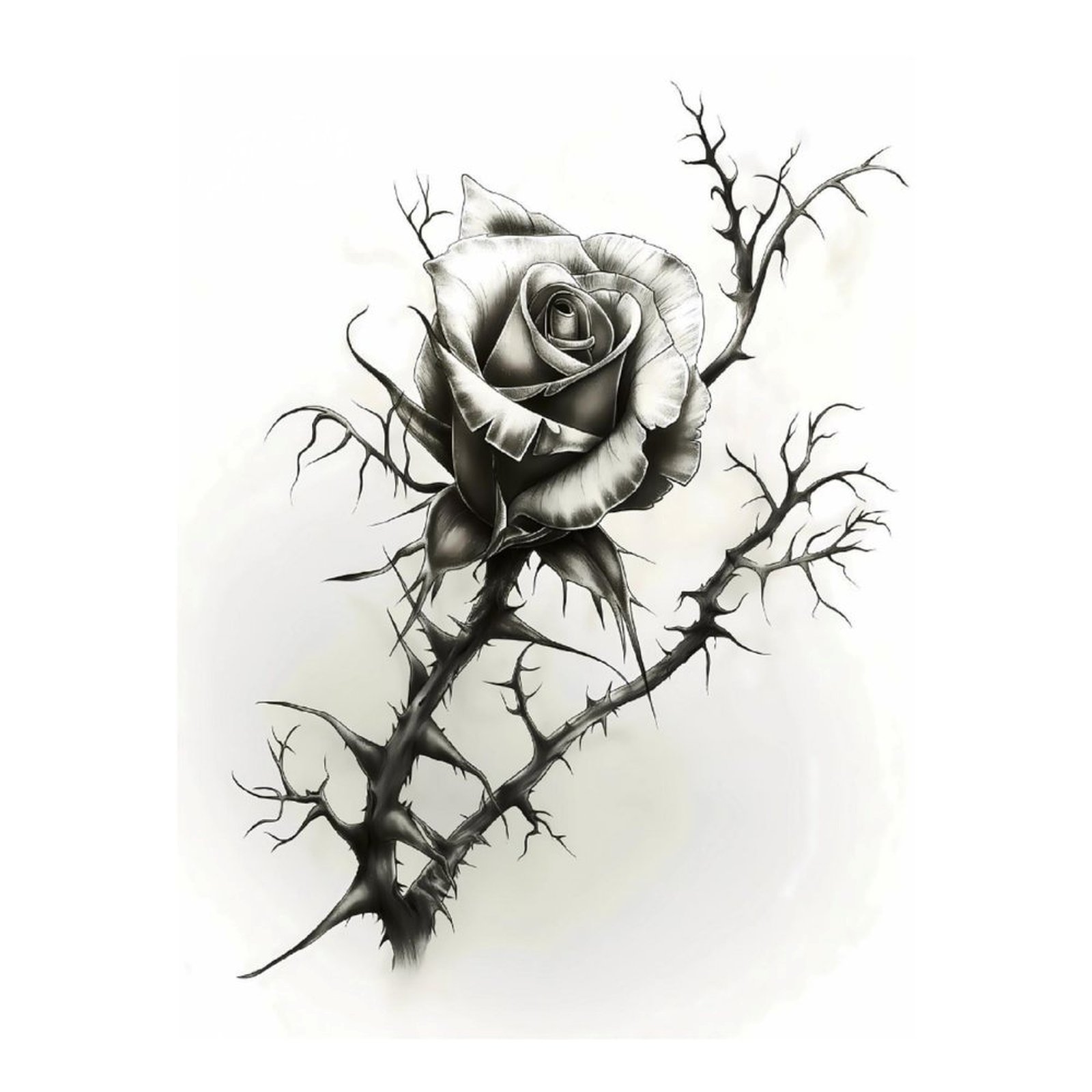 Black And White Rose Diamond Painting Kits for Adults, DIY 5D Full