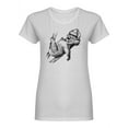 thumbnail image 1 of Black And White Sleeping Koala T-Shirt Women -Image by Shutterstock, Female 3X-Large, 1 of 2