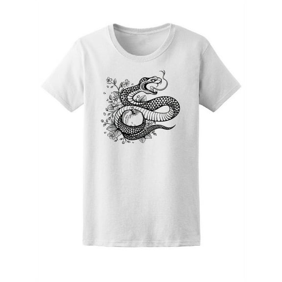 Black And White Snake  T-Shirt Men -Image by Shutterstock, Male 3X-Large