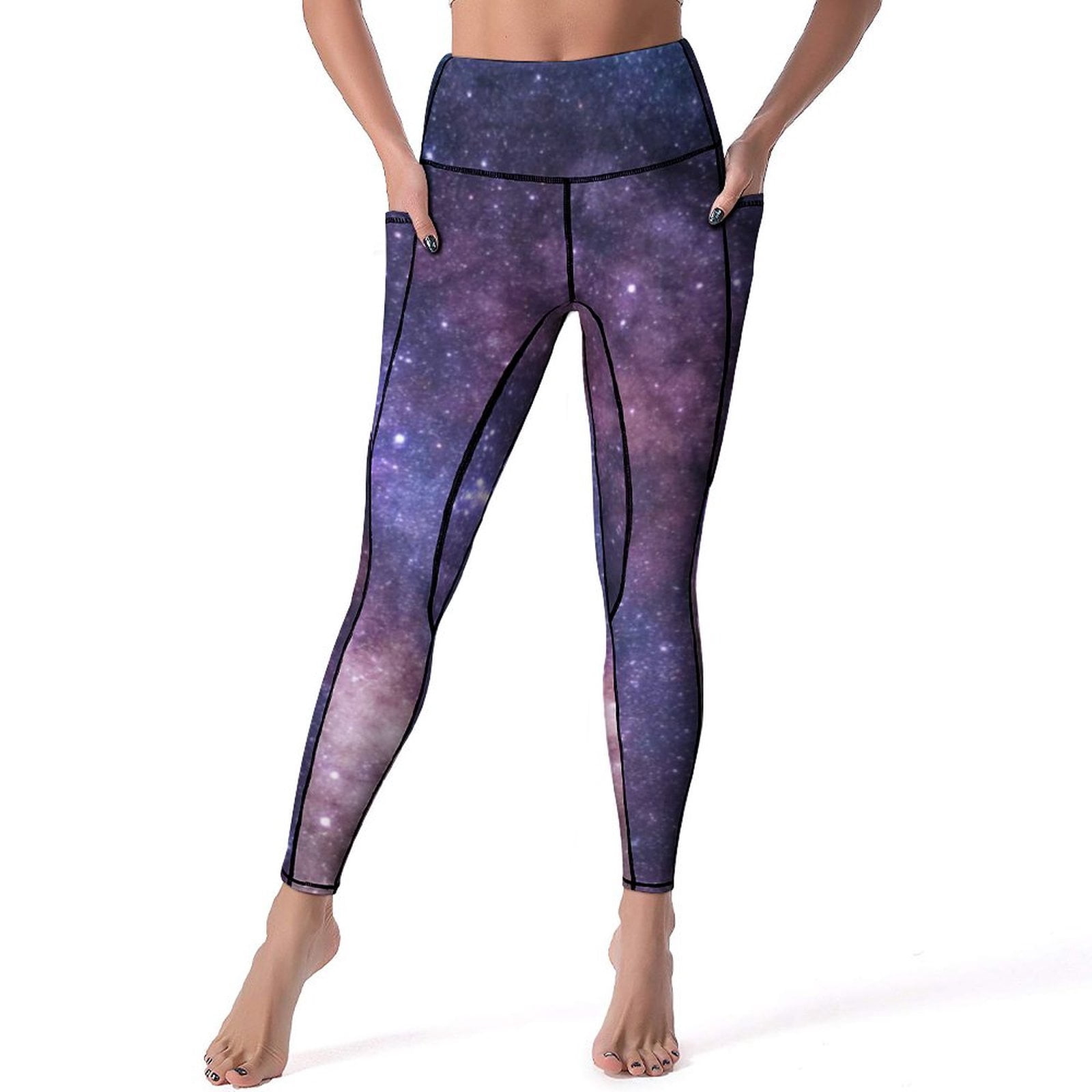 Black And White Color Sports Leggings Yoga Pants