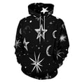thumbnail image 1 of Black And White Starry Night Print Men's Women New Sweatshirt Hoodie Men's Plus Size Sweatshirt Hooded Sweatshirt 3d Printed Street Men's Cloth, 1 of 6