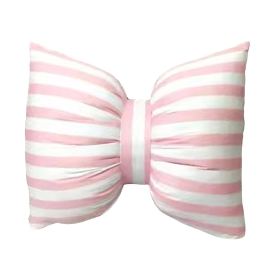 Black And White Striped Bow Pillow Sofa Decor Cushions,Decorative Reversible Pillow Cushion For Bed Couch Office 9.8"X7.1"