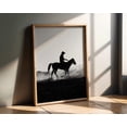 Black And White Texas Cowboy Wall Art Print, Vintage Horse Wrangling ...