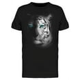 thumbnail image 1 of Black And White Tiger Portrait. T-Shirt Men -Image by Shutterstock, Male Medium, 1 of 2