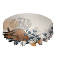 thumbnail image 1 of Black And White Tulips Flower Tablecloths for Dining Table Waterproof Round Table Cover for Kitchen Living Room, 1 of 7