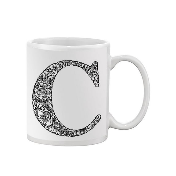 Black And White Vintage C Mug Unisex's -Image by Shutterstock