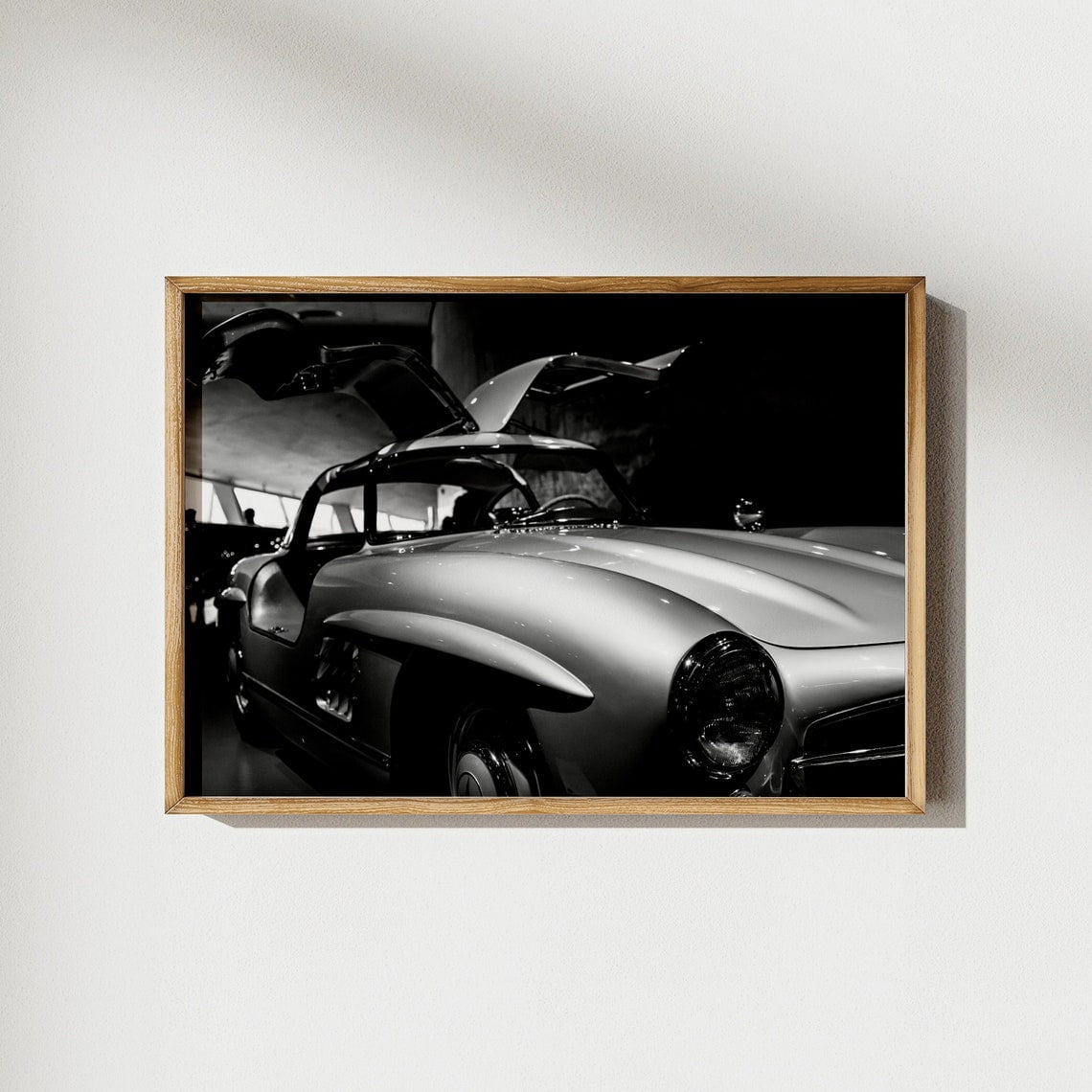 Black And White Vintage Mercedes Photograph Poster, Car Print, Wall Art ...