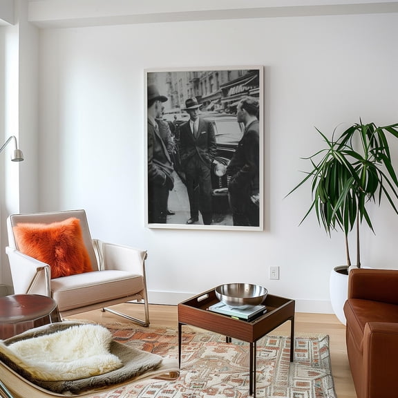 Black And White Vintage New York Living Room Aesthetic Hells Kitchen Vintage Kitchen Wall Decor Unframed Paper Print