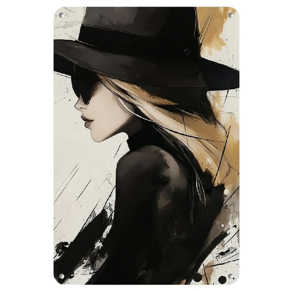 Black And White Wrought Iron Painting, Frameless 8X12 Inches - Perfect Choice for Home Decoration, Perfect Choice for Room Decoration