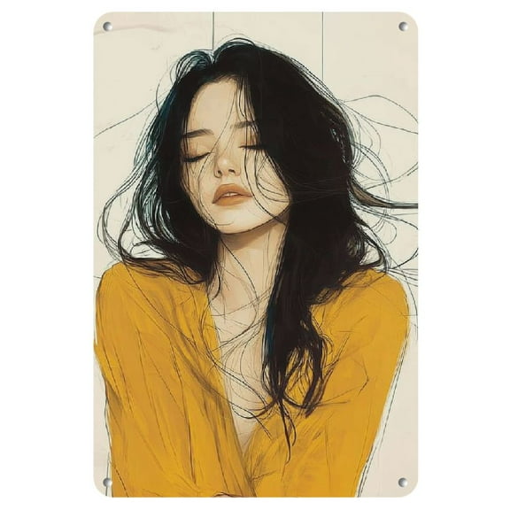 Black And White Wrought Iron Painting, Frameless 8X12 Inches - Perfect Choice for Home Decoration, Perfect Choice for Room Decoration