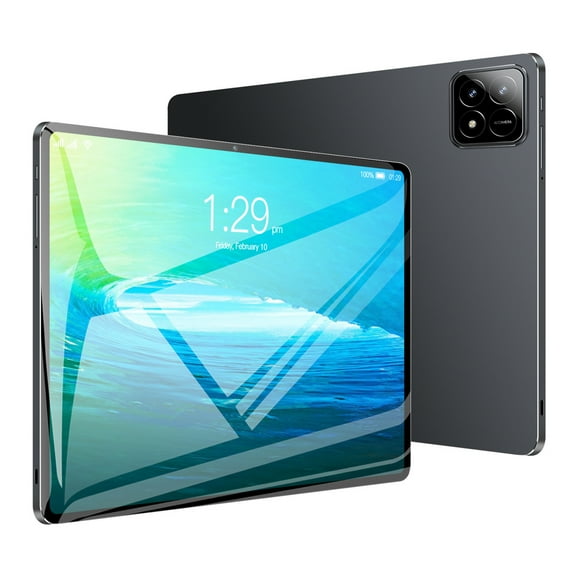 Black Android 14 Tablet With 10.1 Inch Screen And 4G Support For High-Speed Internet And Multimedia