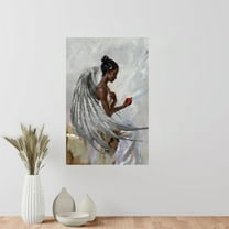 Black Angel Black Art Poster Black Queen African American Black Poster 11 x 17 Inch Poster