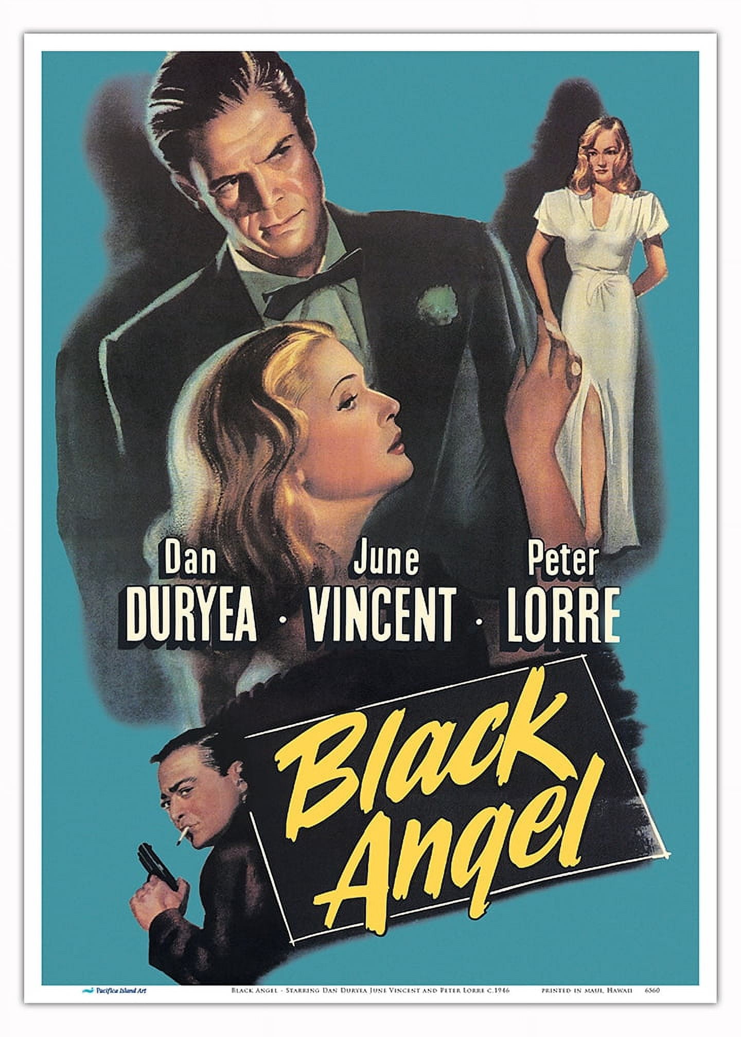 Black Angel Starring Dan Duryea June Vincent and Peter Lorre