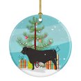 thumbnail image 1 of Black Angus Cow Christmas Ceramic Ornament, 1 of 3