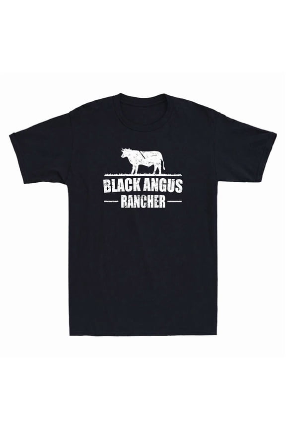 Black Angus Cow Rancher Funny Beef Cattle Meat Farmer Gift Vintage Men'S T-Shirt Unisex S-5XL Hot Trending Shirt, Vintage Birthday Gift