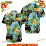 Black Angus Hawaii Shirt, Black Angus Cattle Lovers Funny Hawaiian Shirt