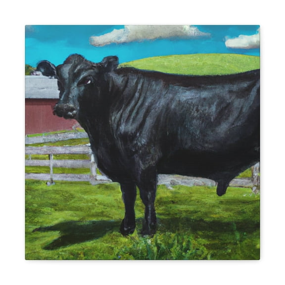 Black Angus at Dawn - Canvas