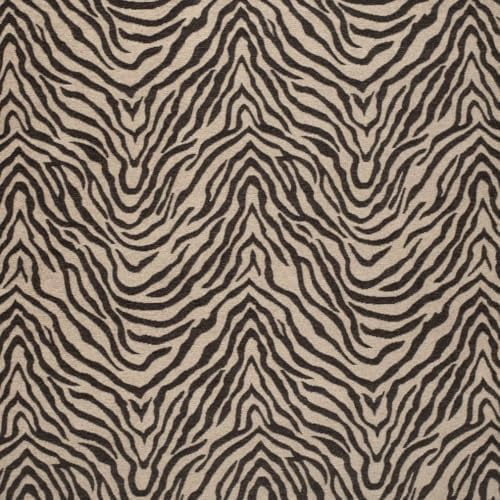 Black Animal Print Chenille Woven Pattern Upholstery Fabric by The Yard - SKU: Tiger Ebony$$Art & Craft