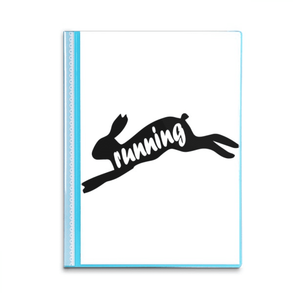 Black Animal Rabbits Outline Natural Book Sheet Protectors Portfolio ...