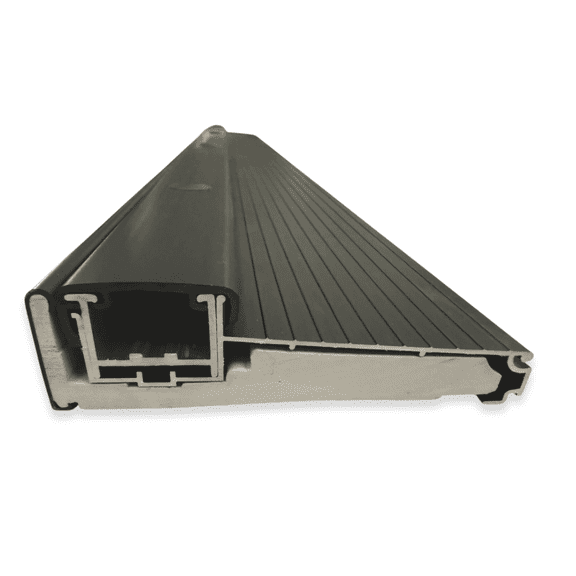 Black Anodized Adjustable Threshold, Adjustable 1-3/8 Inch to 1-5/8 Inch - 5 Inch Slope 72 inches