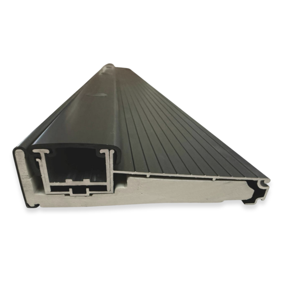 Black Anodized Adjustable Threshold, Adjustable 1-3/8 Inch to 1-5/8 Inch - 5 Inch Slope