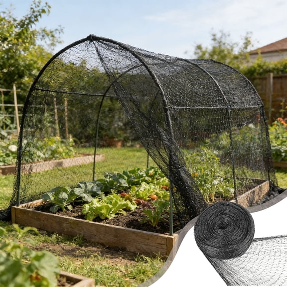 Black Anti Bird Net, Heavy Duty Reusable Polyethylene Garden Net, Tear-Resistant Protective Net for Fruit Trees Flowers Ponds Yard Garden Farm Protection