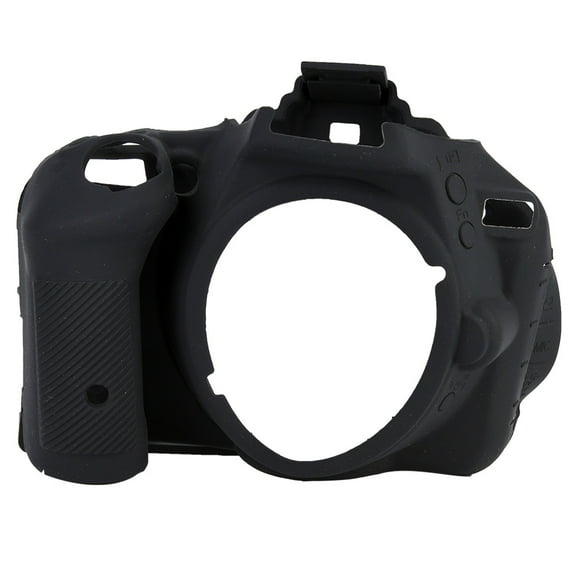 Black Anti-Slip Washable Dust-Proof Soft Silicone Camera Protector Shell, Protective Case, Lightweight for Nikon D5600 D5500