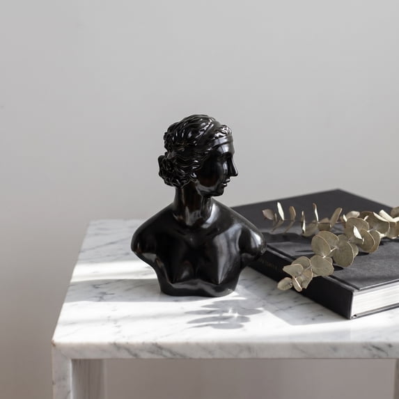 Black Aphrodite Statue Coffee Table Decor for Living Room Home Decor Aesthetic Shelf Decor Entryway Table Accent