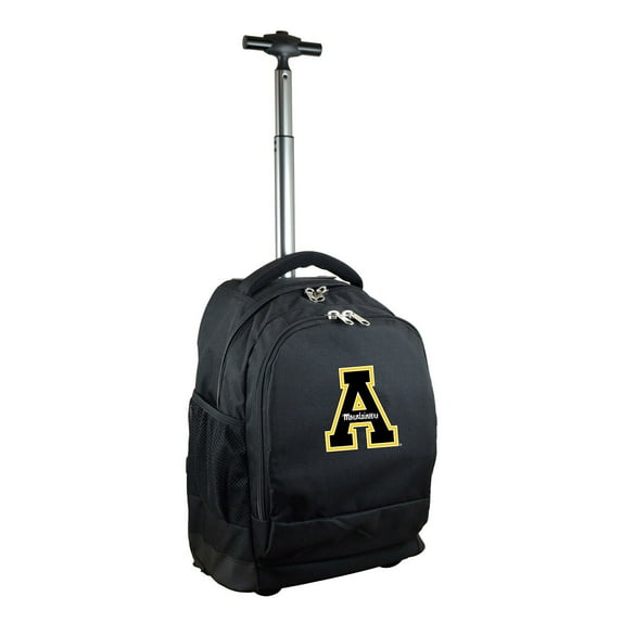Black Appalachian State Mountaineers 19'' Premium Wheeled Backpack