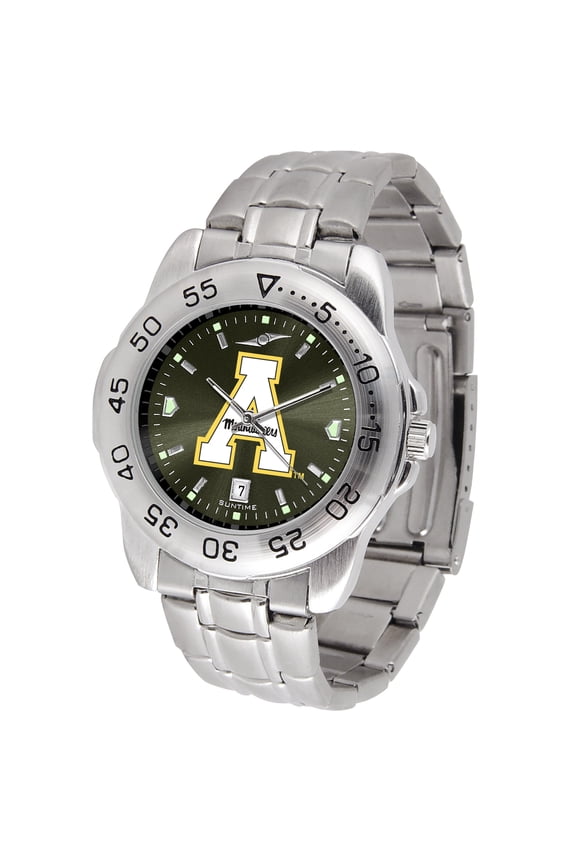 Black Appalachian State Mountaineers Sport Steel AnoChrome Watch