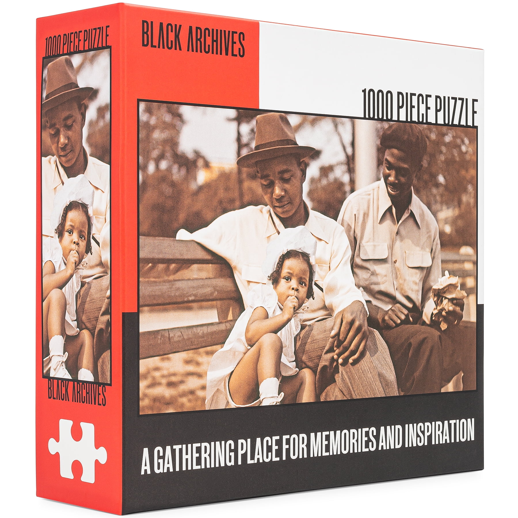 Black Archives Puzzle: Park Bench, 1000 Piece Puzzle