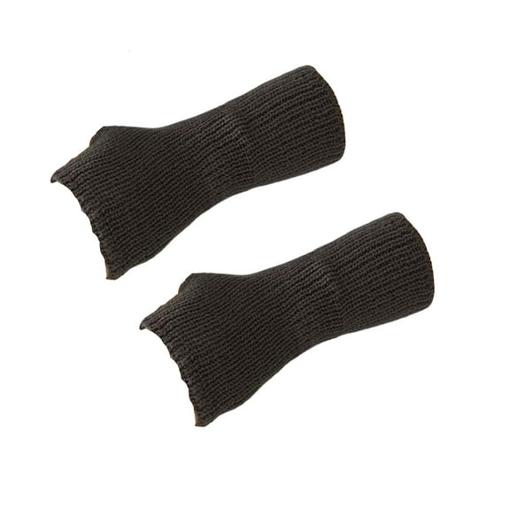 Black Arm Warmers With Fingerless Design, Polyester Material And One Pair For Women Hand Warmers And Winter Use 7.87X3X1In 0.1Lb