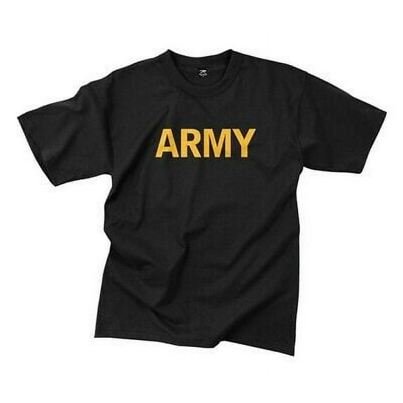 Black Army Print T-Shirt
