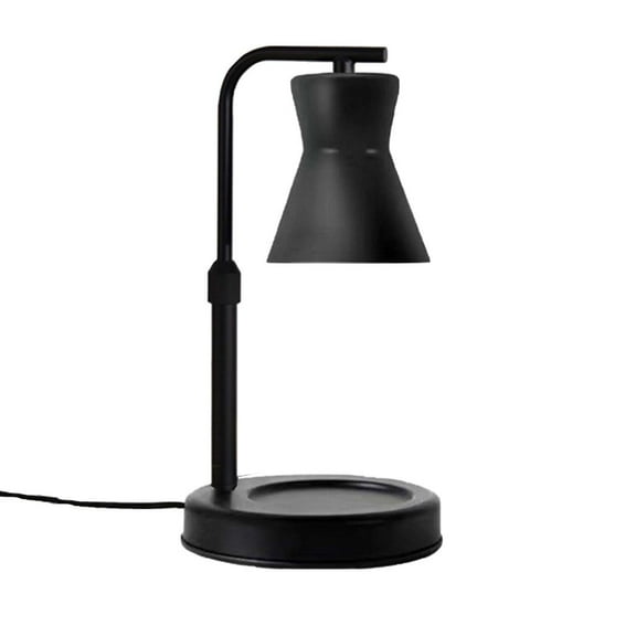 Black Aromatherapy Wax Melting Lamp With Dimmer Timer No Flame Candle Warmer Halogen Bulb Iron Material For Home Decor