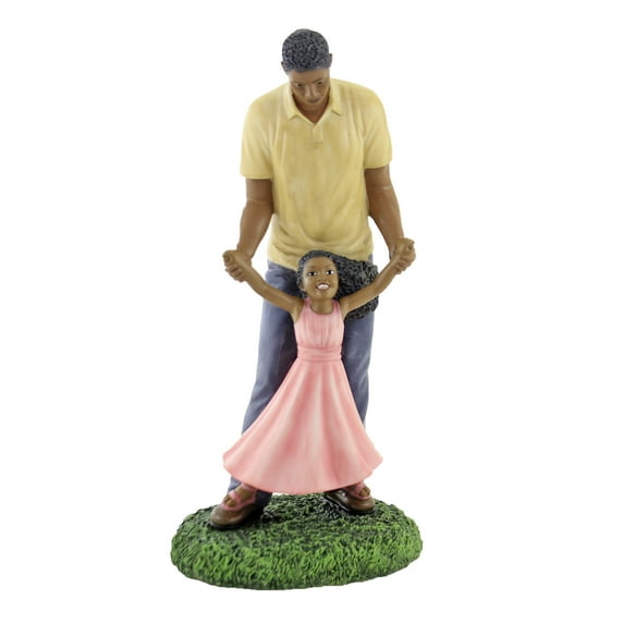 Black Art Daddy's Girl Polyresin Father's Day Daughter 17167#