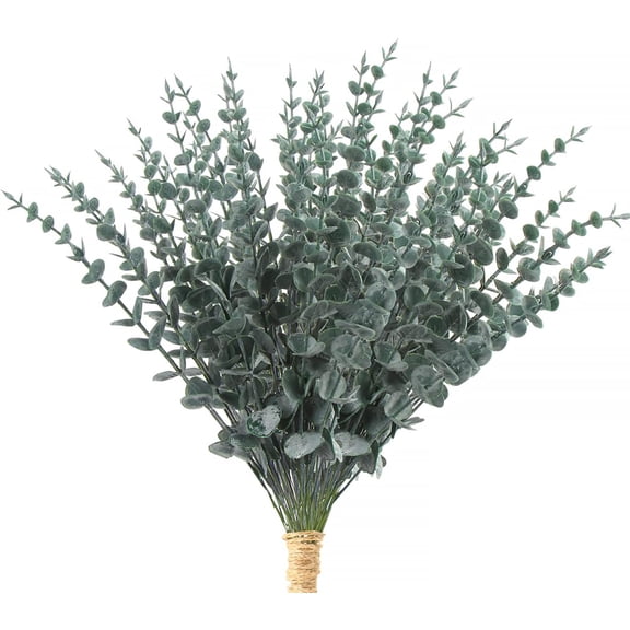 Black Artificial Eucalyptus Stems,36pcs Faux Eucalyptus Branches Leaves Decor for Halloween Floral Arrangement Wedding Bouquet Home Decoration