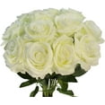 thumbnail image 1 of Black Artificial Roses Flowers, 12 Pcs Fake Rose in Bulk, Long Stem Realistic Silk Roses Bouquet for Centerpieces Flower Arrangement, Halloween Home Decor, Gothic Decoration (Black, 12-PCS), 1 of 5