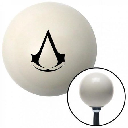 Black Assassins Creed Ivory Shift Knob with M16 x 1.5 Insert Shifter Auto Manual Brody