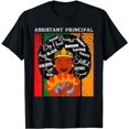 thumbnail image 1 of Black Assistant Principal Queen Black History Month Women T-Shirt, 1 of 5