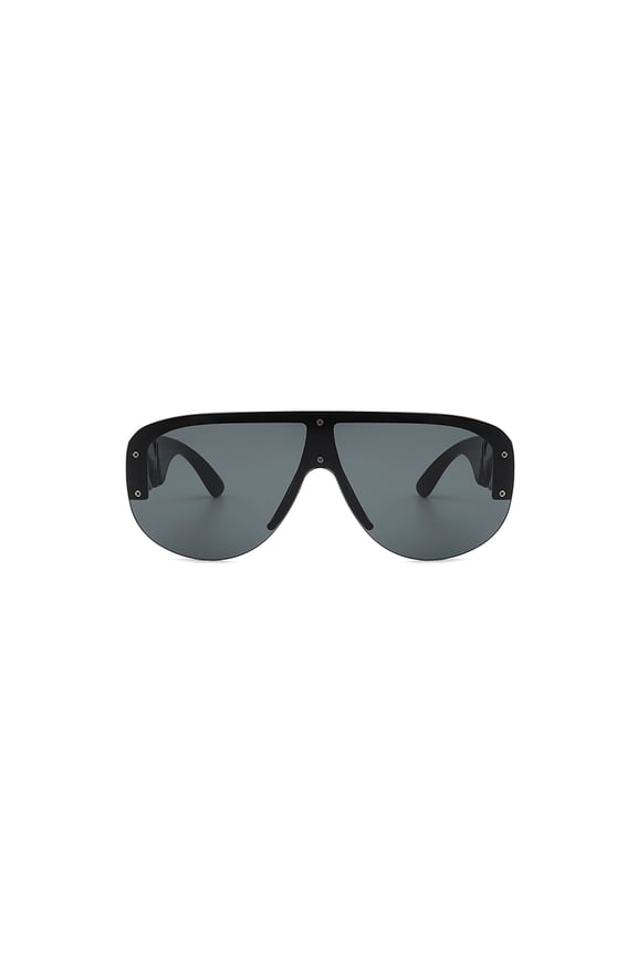 Black Aviator Frame Dark Lens Sunglasses - UV Protection Classic Daily & Outdoor Eyewear