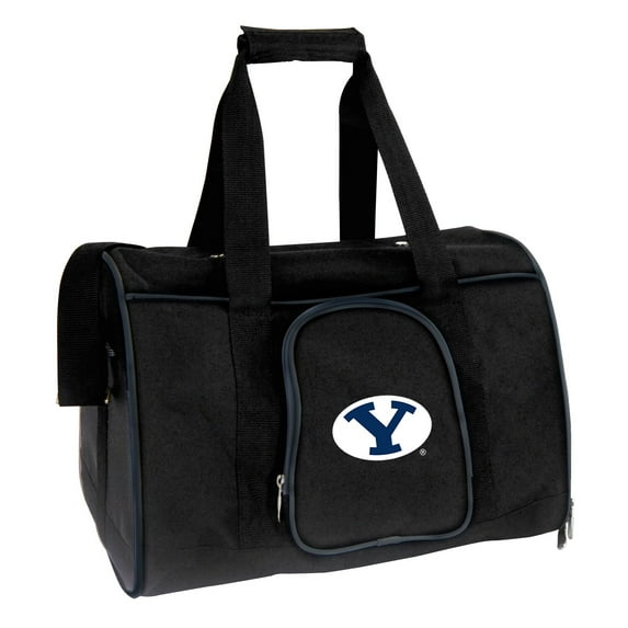 Black BYU Cougars Small 16" Pet Carrier