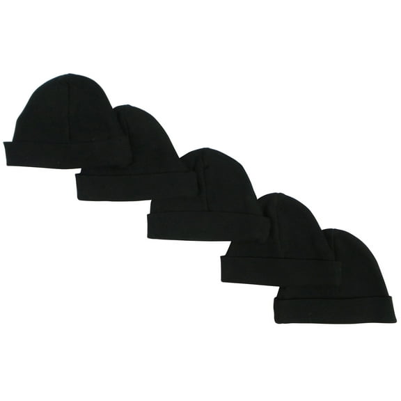 Black Baby Cap (Pack of 5)