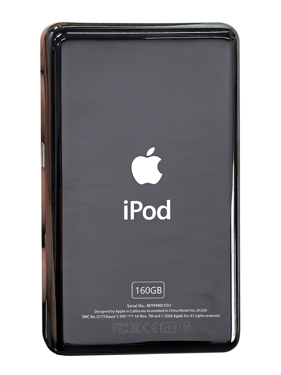 Black Back Plate Apple iPod Classic 6th 7th Housing Rear Thin