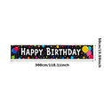 thumbnail image 1 of Black Background Happy Birthday Banner with Colorful Party Elements Backdrop Party Supplies for Birthday Party Decorations Photography Props Birthday Decoration, 1 of 8