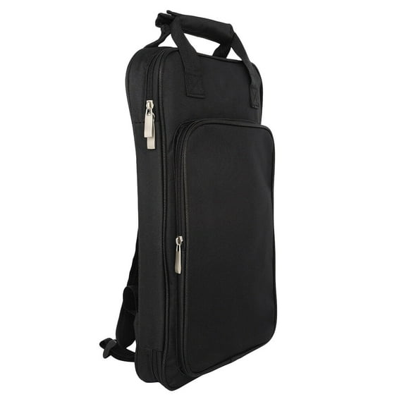 Black Backpack Drumstick Pouch Snare Stick Bag Drum Mallet Backpack Drum Stick Bag Container Portable Oxford Cloth