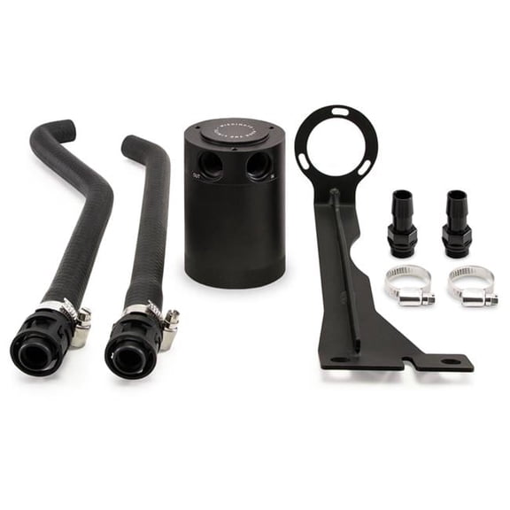 Black Baffled Oil Catch Can Kit for 2014-Up Ford Fiesta ST