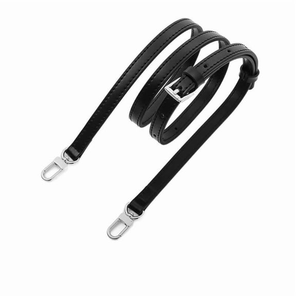 Black Bag Strap Genuine Leather Replacement for Sling Shoulder Crossbody Bag