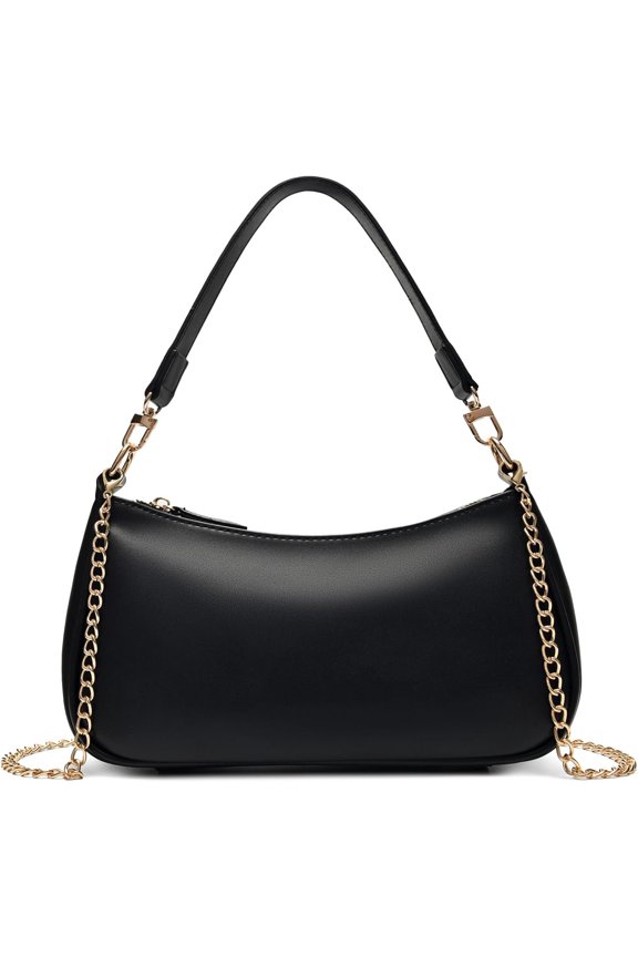 Black Bag for Women Cute Hobo Cherry Purse Retro Clutch Underarm Handbag with Removable Straps